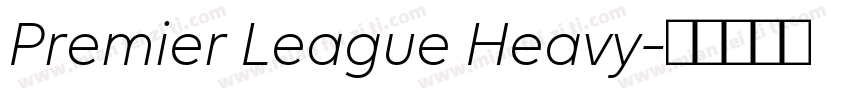 Premier League Heavy字体转换